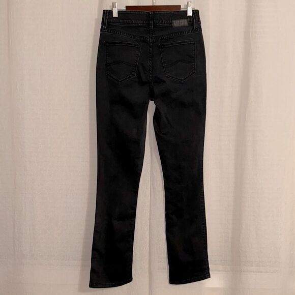 JEANSWEST 8 Black Tummy Trimmer Slim Straight Stretch Jeans - Picture 3 of 15